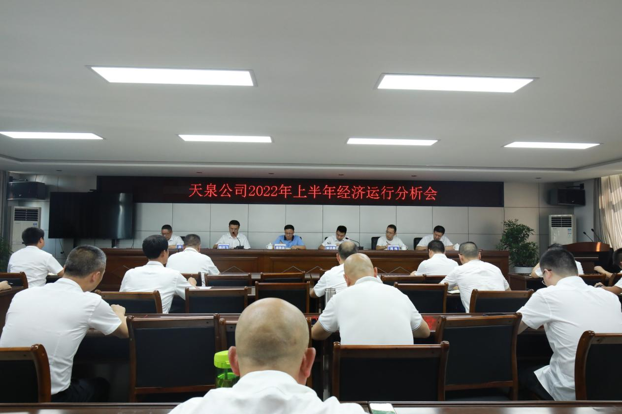 天泉公司召開(kāi)2022年上半年經(jīng)濟運行分析會(huì )